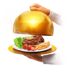 Diner Delights menghadirkan tema restoran dengan tantangan menu rahasia dan sistem multiplier berantai yang menarik untuk dinikmati.